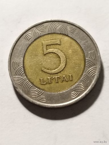 Литва 5 лит 1999