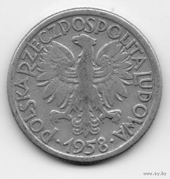 2 злотых 1958 Польша