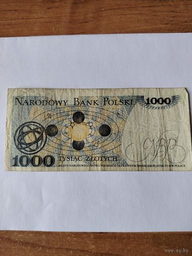 1000 злотых 1982 г польша