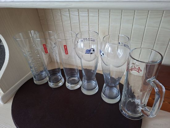 Бокалы пивные,высокие ,большие,1990-х Цена за1 бакал .