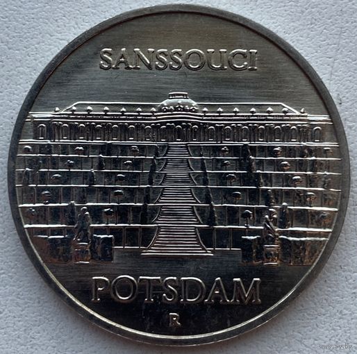 Германия (ГДР) 5 марок 1986 г. Дворец Сан-Суси в Потсдаме