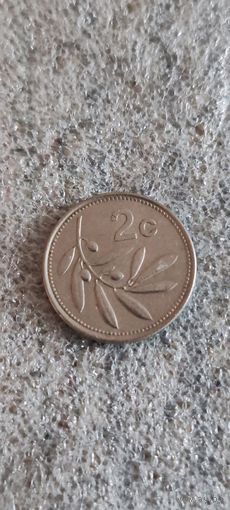 Мальта 2 цент 1986