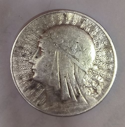 10 злотых 1933 Ядвига с рубля