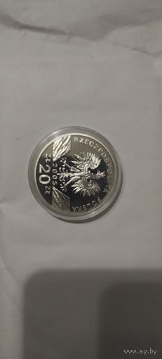 Польша 20zl 2005 Филин