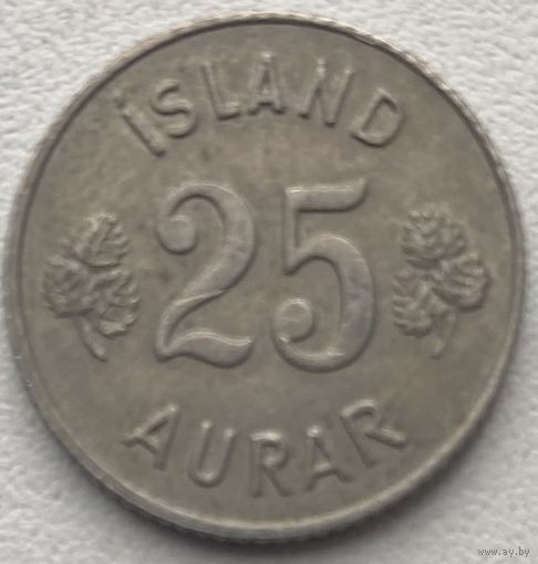 Исландия 25 эйре 1967 г.