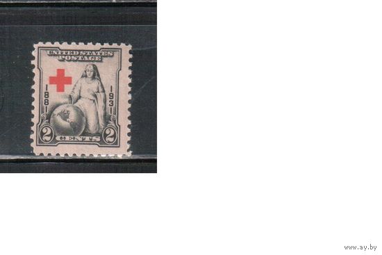 США-1931, (Скотт.702), ** , Красный Крест(одиночка),