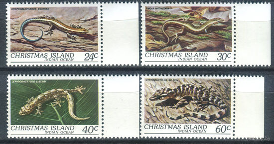 Рождественские острова (о-в Рождества) - 1981г. - рептилии - 4 марки - полная серия, MNH [Mi 146-149]. #4-B6-Z-1-20