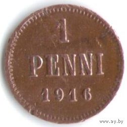 1 пенни 1916 год _состояние XF