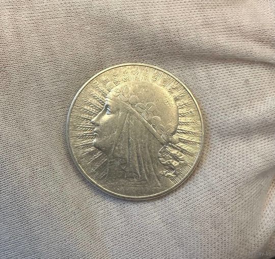 10 злотых 1932 Ядвига. С рубля! Без МЦ!