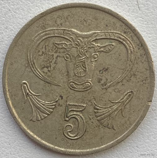 Кипр 5 центов 1988 г.