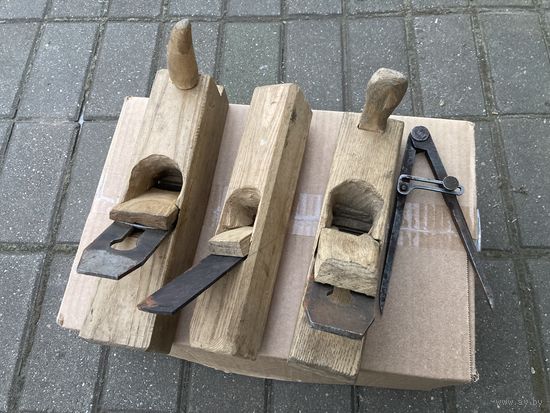 Майская распродажа !Три самодельных рубанка.ножи 50х г.