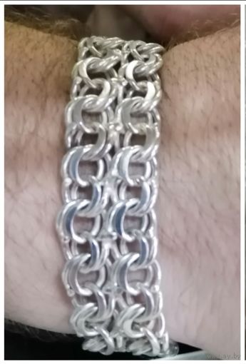 Массивный  браслет 47,5 гр. Серебро.