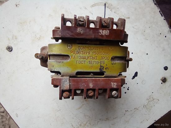 Трансформатор ОСМ - 0,063у3 знак качества СССР