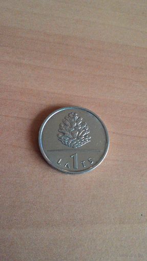 Латвия, 1 лат 2006. Шишка.