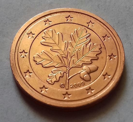 2 евроцента, Германия 2009 G, AU