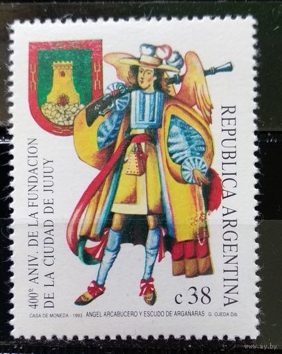 АРГЕНТИНА\161с\ 1993 400 лет городу. Герб.  MNH