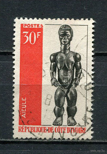 Кот-д 'Ивуар - 1966 - Искусство 30Fr - [Mi.297] - 1 марка. Гашеная.  (Лот 25HB)-T4P48