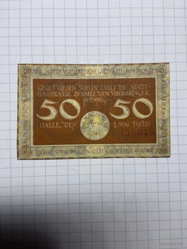 50 пфеннигов (нотгельды) г. Германия - 1312