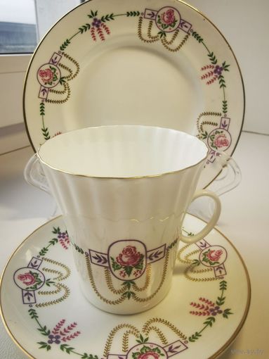 Фарфоровая тройка, ЛФЗ, тончайший фарфор