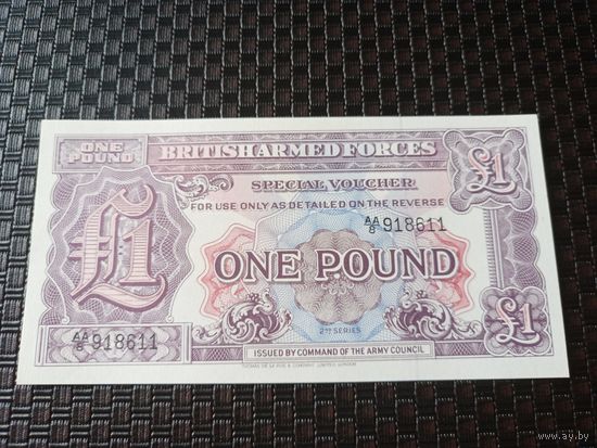 1 фунт 1948 , Великобритания ( армейский ваучер) UNC