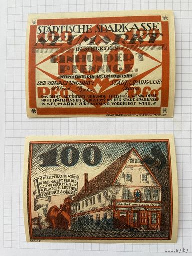 Нотгельд 1 марка Германия Неумаркт-0101