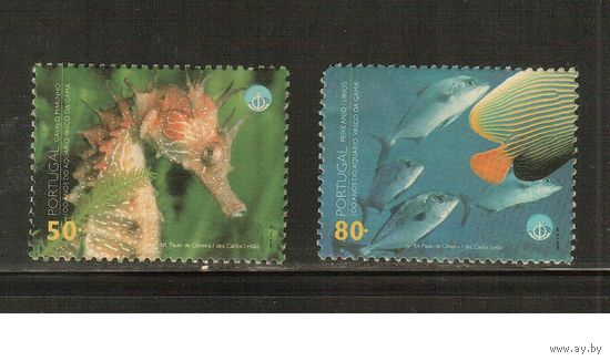 Португалия-1998(Мих.2252-2253) , **  , Морская Фауна, Рыбы (полная серия)
