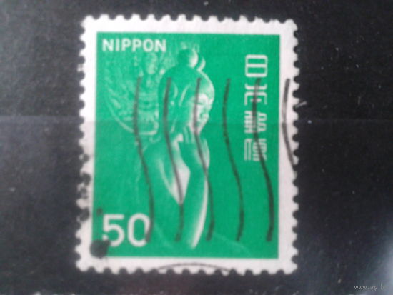 Япония, 1976. Деревянная статуя Мироку