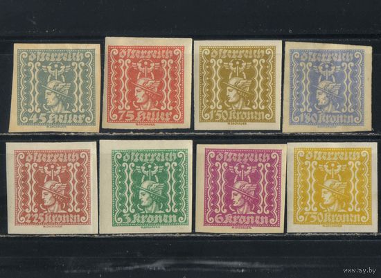 Австрия Респ Газетные 1921 Меркурий Полная #409-416*