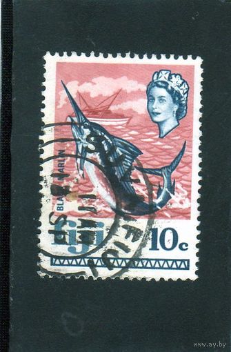 Фиджи. Ми-259.Рыба.Черный мерлин. Яхта. 1970.