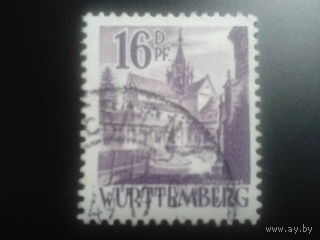 Германия 1948 Вюртемберг фр. зона монастырь
