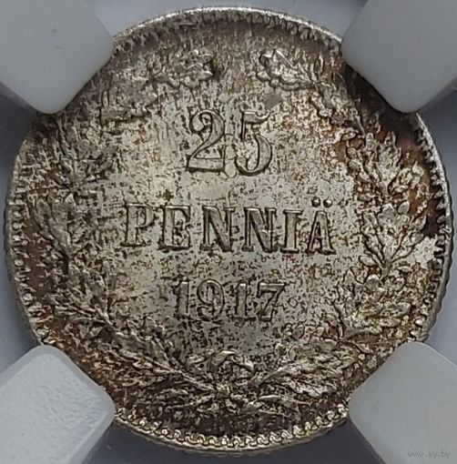 25 пенни 1917 без корон MS-67 ВЫСОКИЙ ГРЕЙД