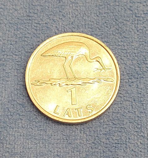 Латвия 1 лат, 2001 Аист