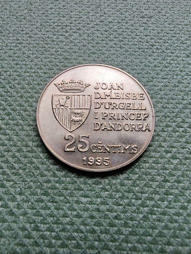 Андорра 25 сентимс 1995
