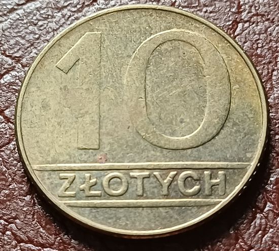 Польша 10 злотых, 1989   ( 1-7-8 )