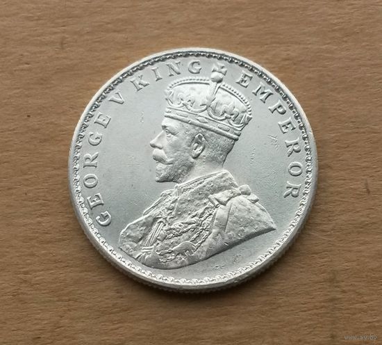 Британская Индия, рупия 1913 г., серебро 0.917, Георг V (1910-1936)