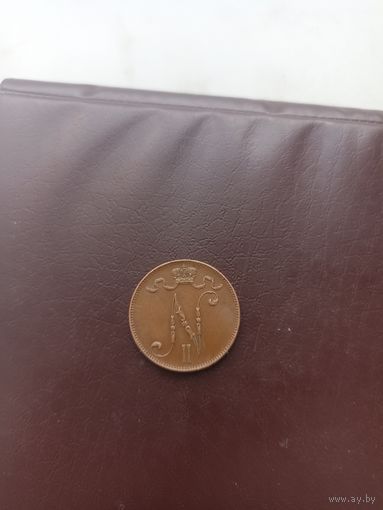 Русская Финляндия 5 пенни 1916 год