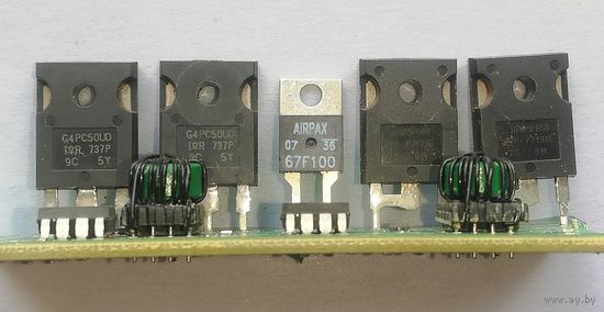 Транзисторы G4PC50UD, 2 шт на плате
