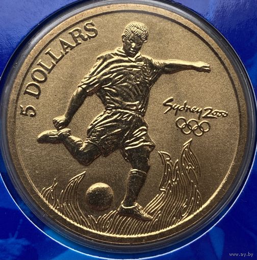 Австралия 5 долларов 2000 г. Олимпийские игры в Сиднее. Футбол
