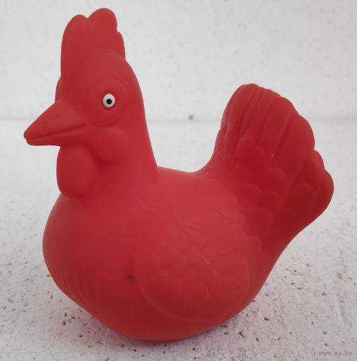 Резиновая игрушка курочка СССР редкая