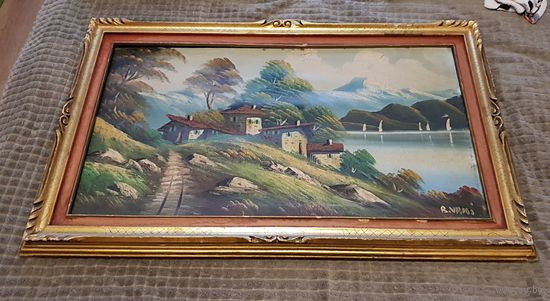 Картина 8. Масло, подпись, Италия, холст.