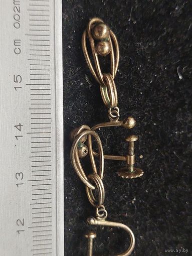 Серьги серебро