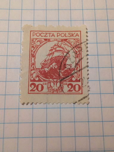 Марка  Польша 1926
