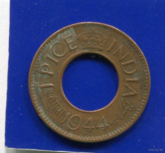 Британская Индия 1 пайс 1944 , Бомбей