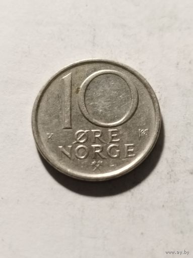 Норвегия 10 оре 1986