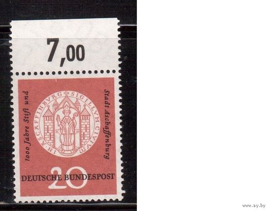 Германия(ФРГ)-1957,(Мих.255), **, Город, Герб