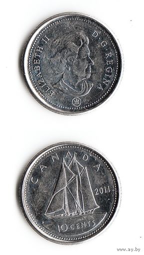 10 центов Канада 2011  года