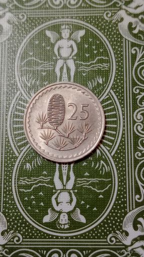 Кипр 25 милс 1980