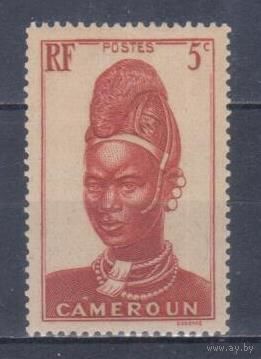 [632] Французские колонии. Камерун 1939. Культура и быт.Женская прическа.5с. МН