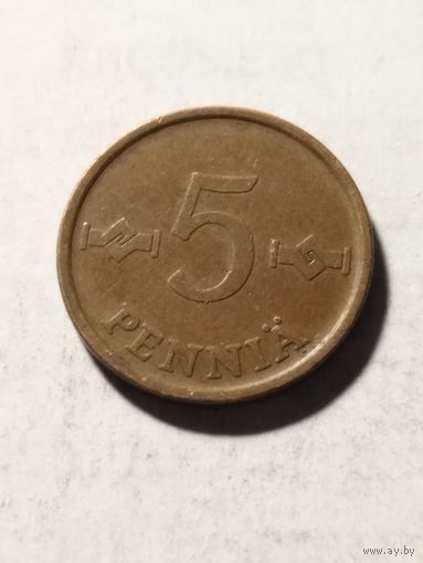 Финляндия 5 пенни 1963
