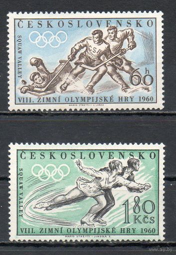 VIII зимние Олимпийские игры в Скво-Вэлли Чехословакия 1960 год серия из 2-х марок